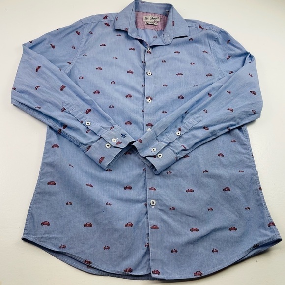 Penguin Heritage Slim Fit Men Button Down Shirt Stretch Casual Size XL - Picture 1 of 10